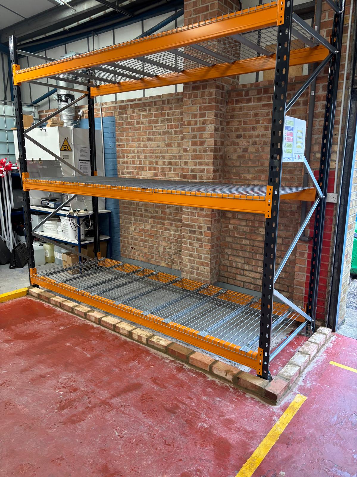 Pallet Racking Ladder Storage Pallet Racking With Bunded Storage - Storage Aspects