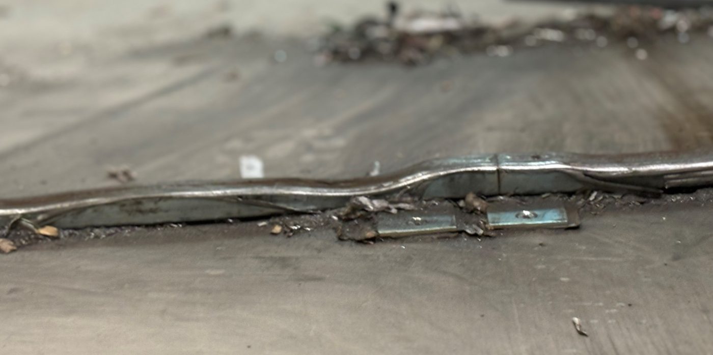 Roller Racking Track Repalcement - Damaged Track 2