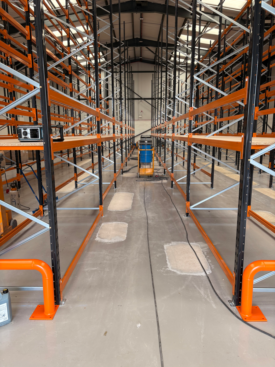 Storage Aspects - Book Aid International - Distribution Centre - Floor Grinding
