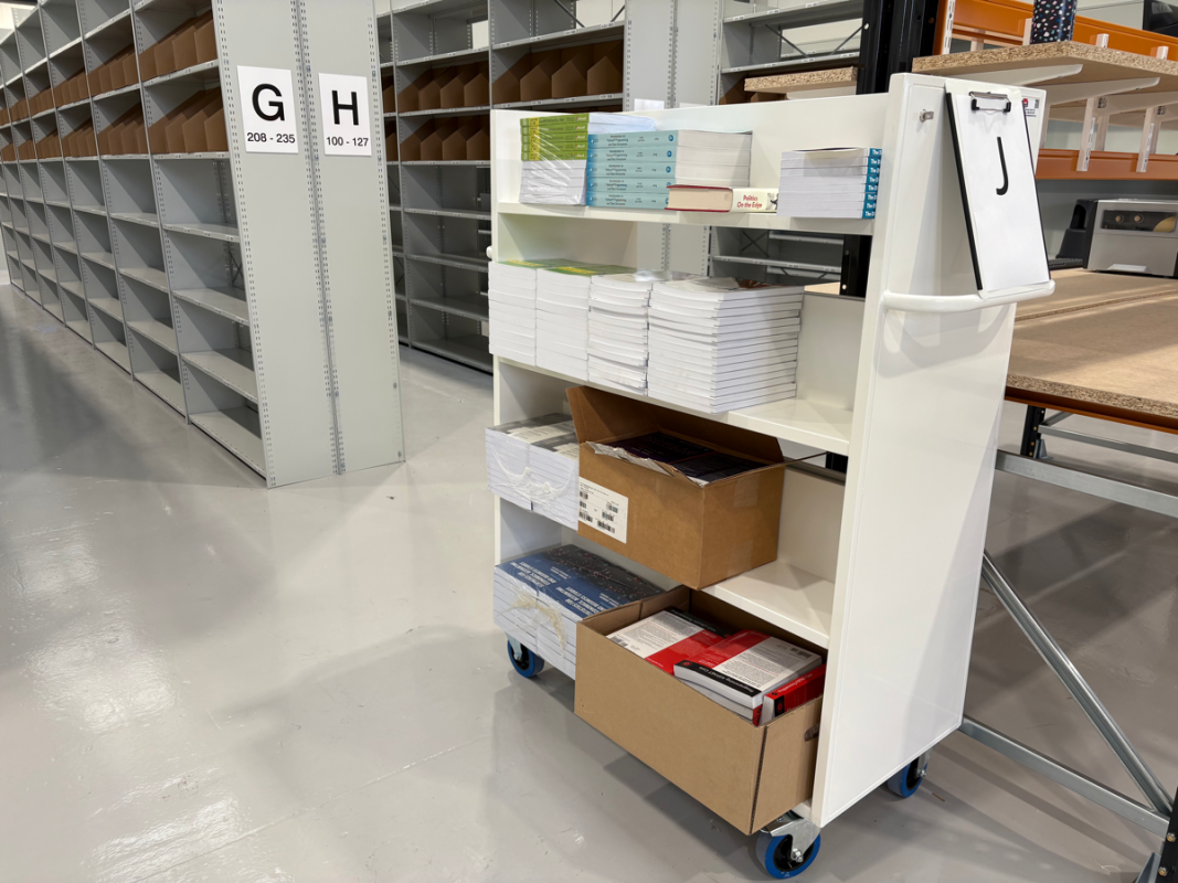 Storage Aspects - Book Aid International - Mobile Trolleys for Book Picking