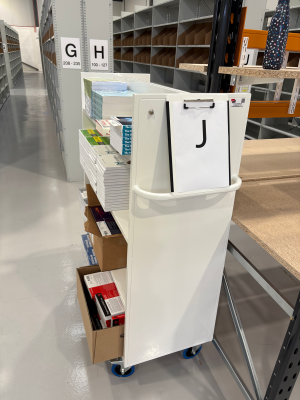 Storage Aspects - Book Aid International - Trolley