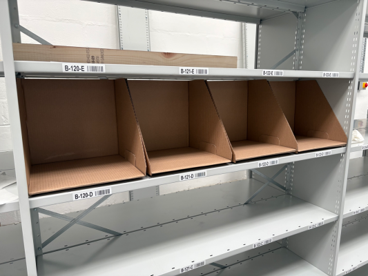 Storage Aspects - Book Aid International - Carton Shelving