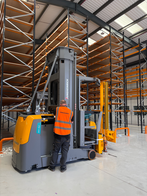 Storage Aspects - Book Aid International - VNA truck being assembled